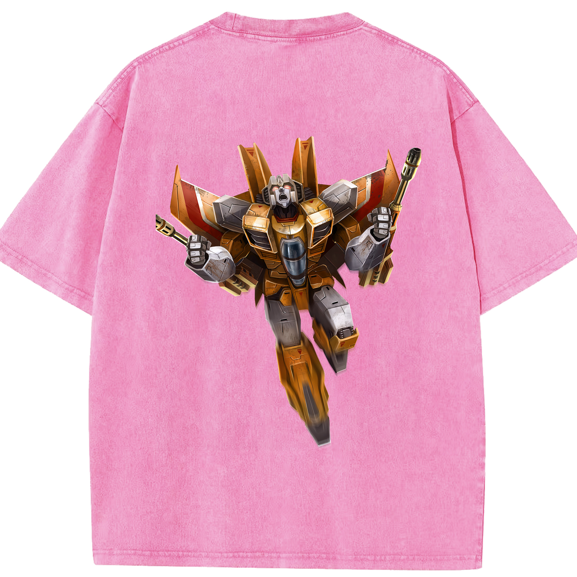（画像用） Transformers トランスフォーマー 綿100% ヴィンテージ風 半袖Tシャツ（背面プリント）